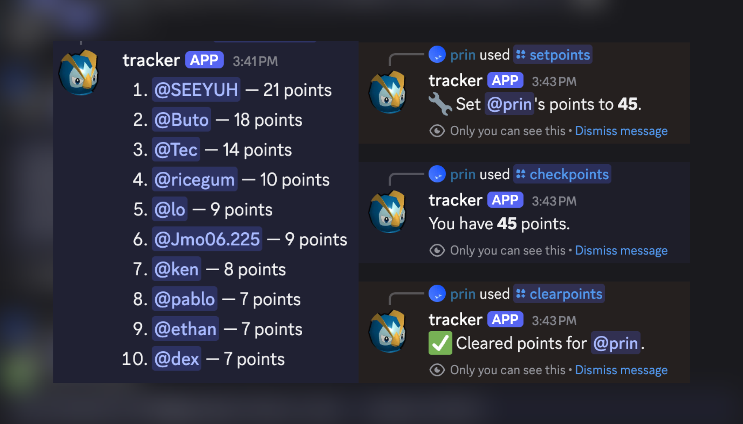 Point Tracker
