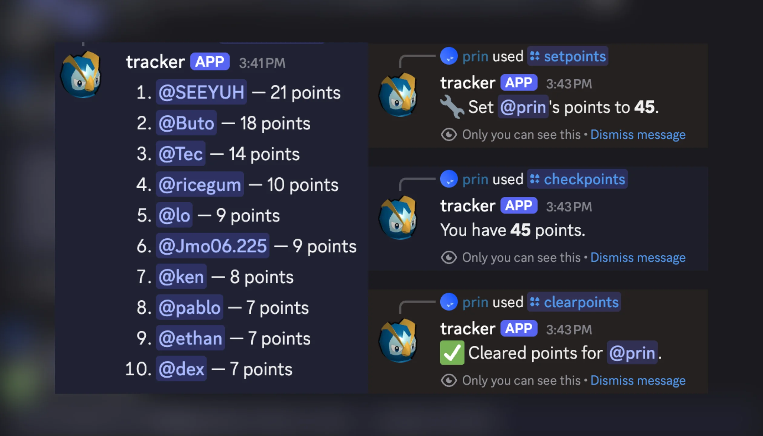 Point Tracker